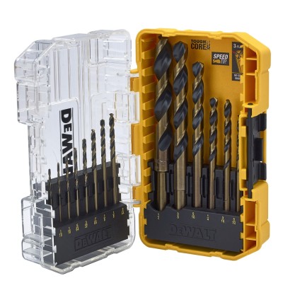 Dewalt DT70727 Black & Gold HSS Drill Bit TSTAK 14 Piece Set