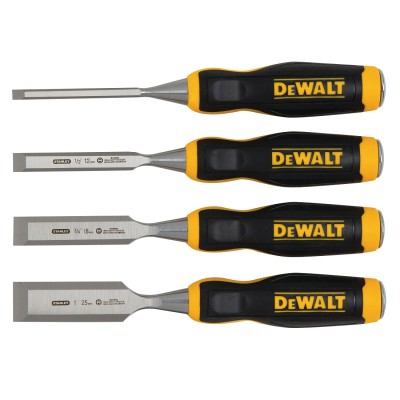 Dewalt 4pc Premium Wood Chisel Set Comfort Grip DWHT16063