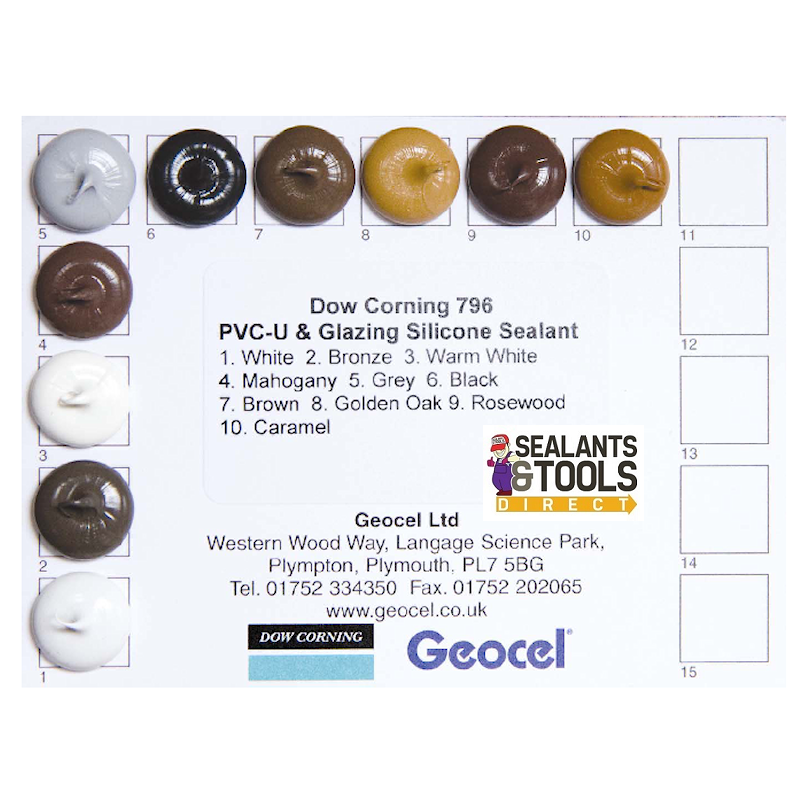 Dow Corning Dowsil 796 Silicone Sealant Coloured PVCU Wood Aluminium