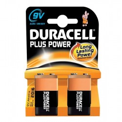DURACELL PLUS Power 9V PP3 Smoke Alarm Battery Twin Pack MN1604B2
