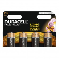 DURACELL Plus Power Size C Battery Pack of 4 DURCK4P