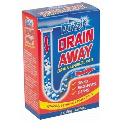 Duzzit Drain Away Unblocker Sink Shower Bath DZT1030C