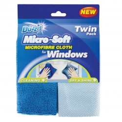 Duzzit Microfibre Window Glass Cleaning Polishing Cloth Set DZT1097