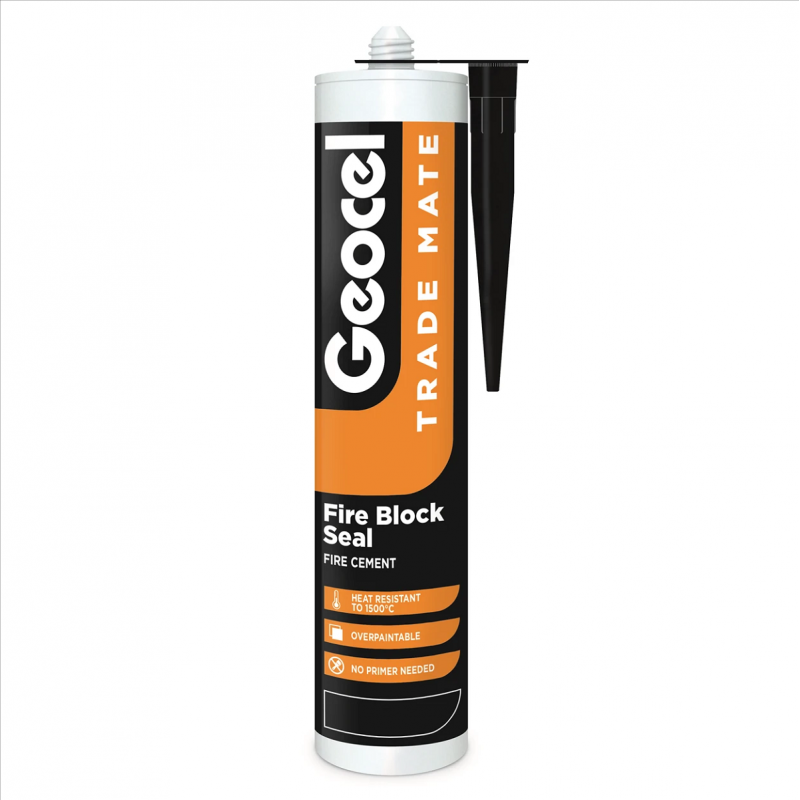 Geocel Trade Mate Fire Block High Temperature Seal Sealant Buff Black