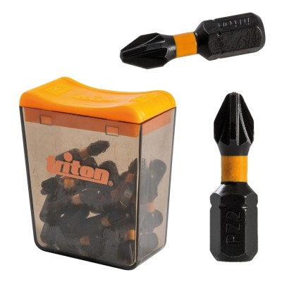 Triton PZ2 Impact Driver Pozi Screwdriver 25mm Bits 25pk 867179