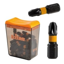 Triton PZ3 Impact Driver Pozi Screwdriver 25mm Bits 25pk 695211