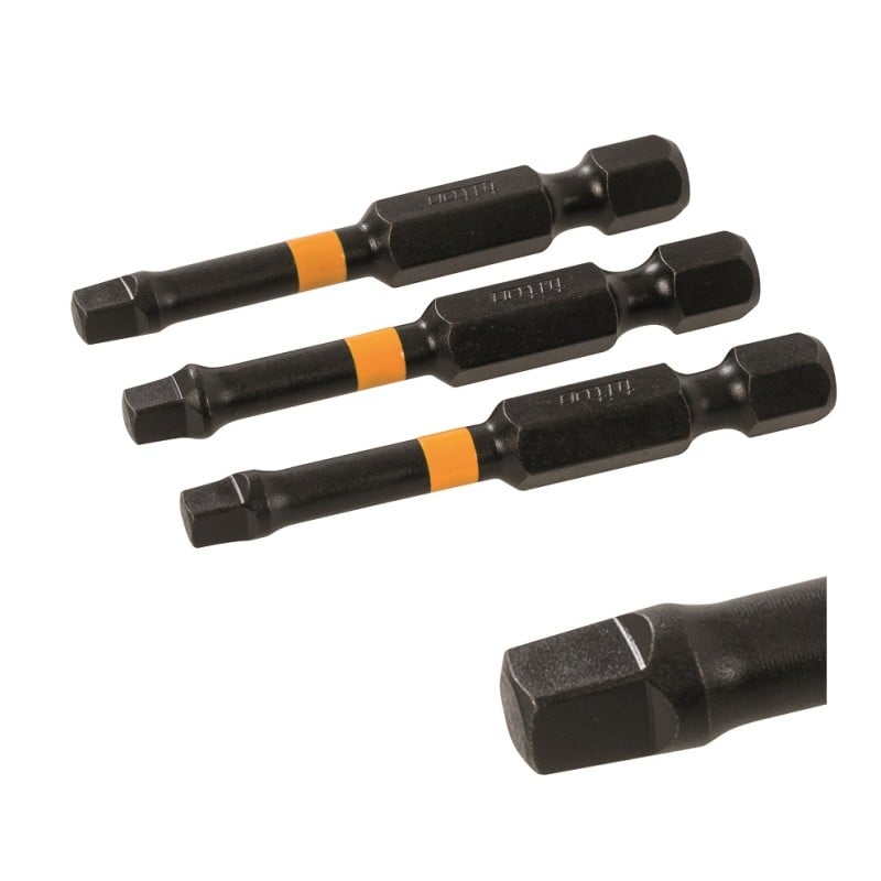 Triton R3 Impact Driver Square Screwdriver 50mm Bits 717334 Sealants