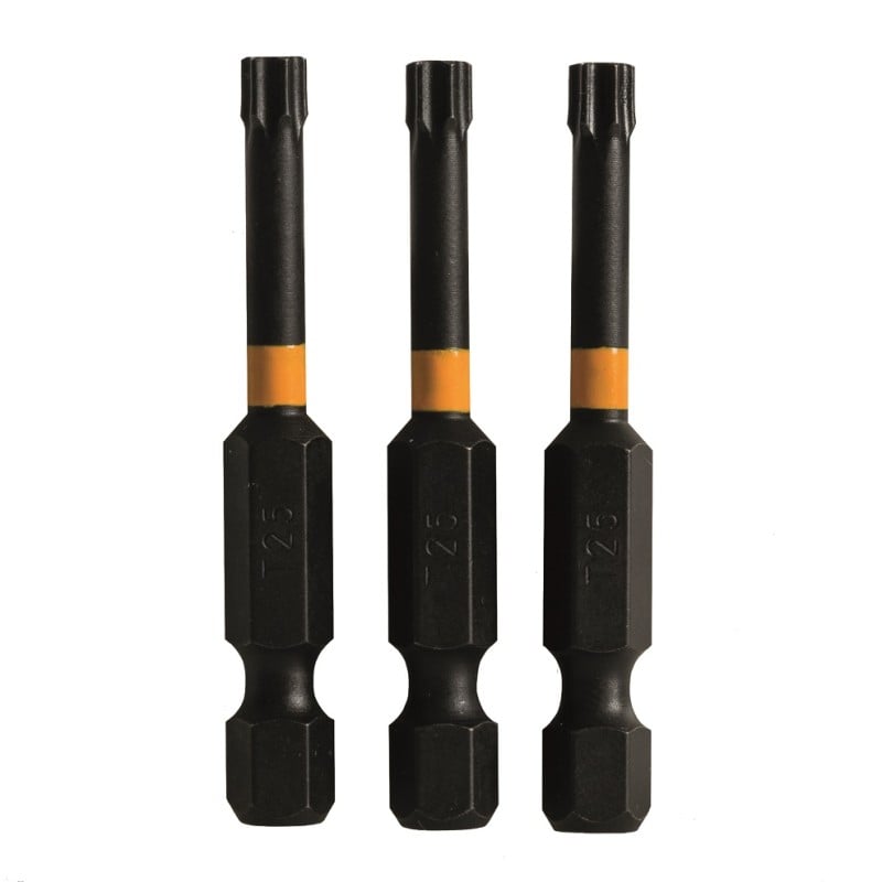 Triton TX25 Impact Driver Torx T25 Screwdriver 50mm Bits 749199