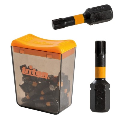 Triton TX25 Impact Driver Torx T25 Screwdriver 25mm Bits 25pk 516982