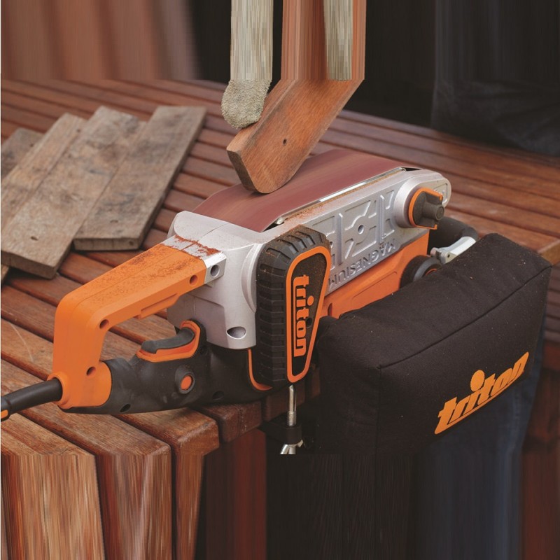 Triton Tools Belt Sander 76mm TA1200BS inc Free Inversion Stand 330125
