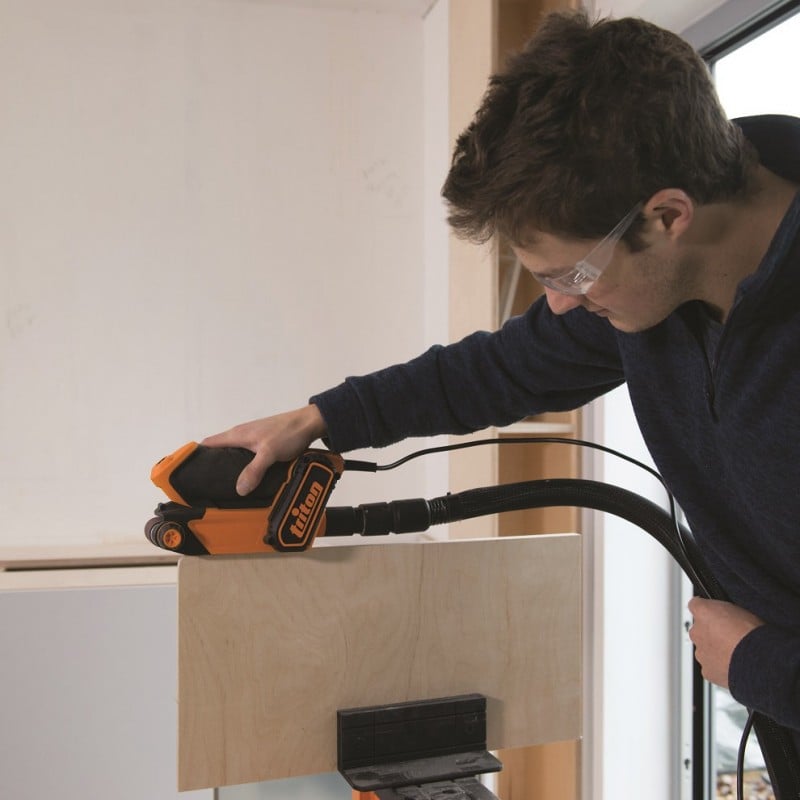 Triton Tools 64mm Palm Electric Belt Sander TCMBS 475114 Sealants and