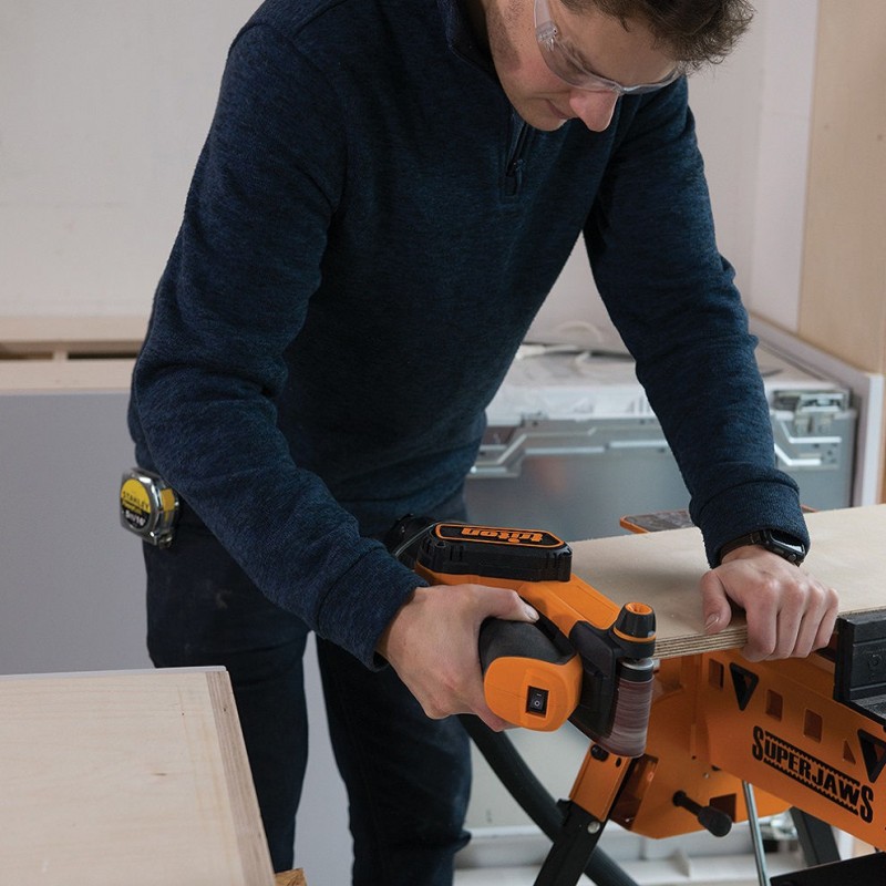 Triton Tools 64mm Palm Electric Belt Sander TCMBS 475114 Sealants and