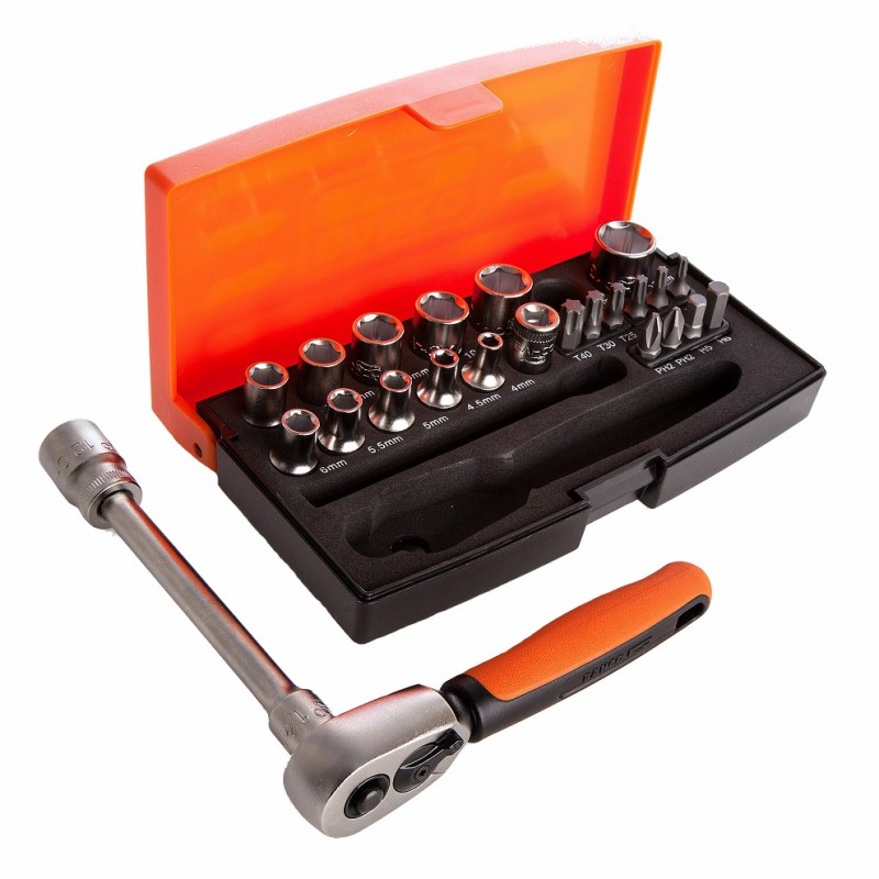 Bahco SL25 Pro 1/4 Inch 25 Piece Socket Set BAHSL25B Sealants and