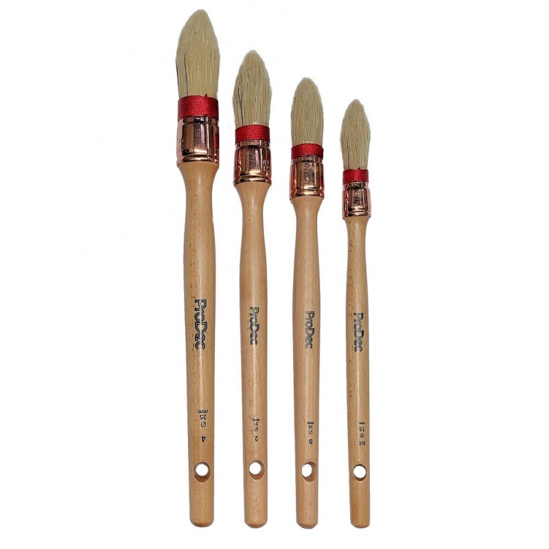 Prodec Windsor Sash Paint Brush 4pc Set 15mm to 25mm PWINSB4P