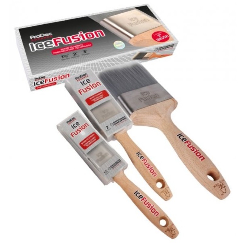 Prodec Advanced Ice Fusion 38mm 50mm 75mm 3 inch Paint Brush Set