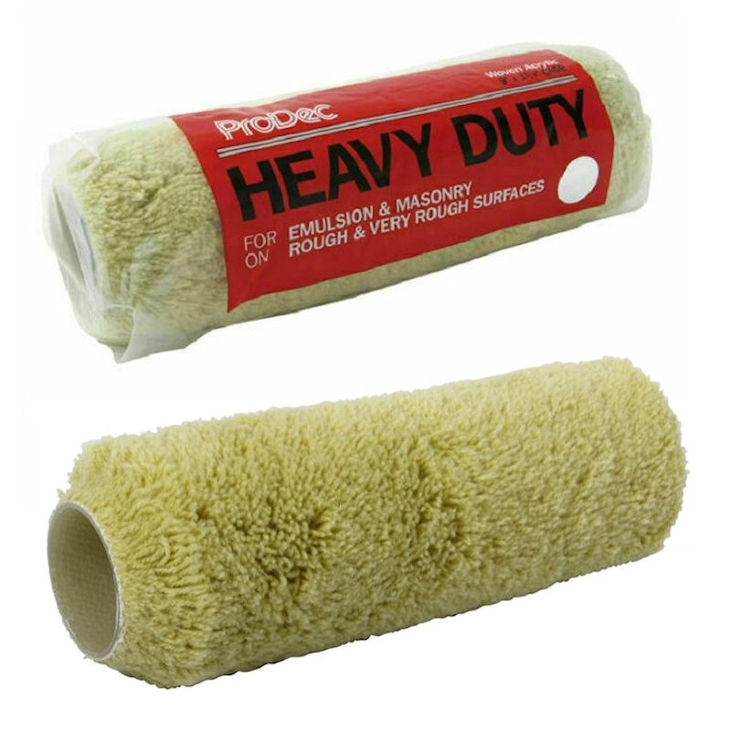 Prodec Long Pile 9 inch Emulsion Masonry Paint Roller Frame Brush Tray