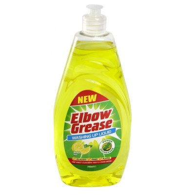 Elbow Grease Lemon Fresh Washing Up Liquid Power Degreaser EG9