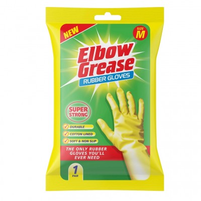 Elbow Grease Super Strong Rubber Gloves Medium EG25