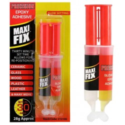 Maxi Fix Epoxy Repair Adhesive 2 Part Syringe 28g 212100