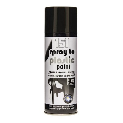 151 Plastic Surface Black Gloss Spray Paint TAR050