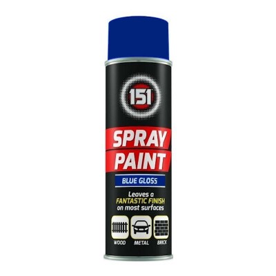 151 Spray Paint Blue Gloss 250ml TAR009A | Sealants and Tools Direct