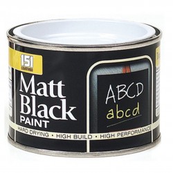 151 Matt Black Multi Purpose Paint 180ml Tin DY024A