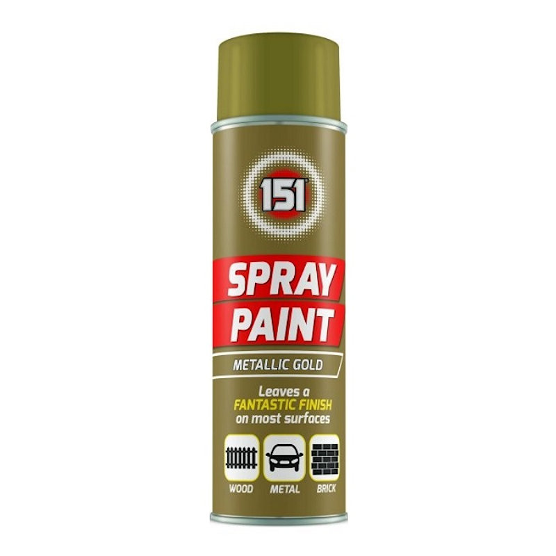 151 Spray Paint Metallic Gold 200ml TAR008A | Sealants and Tools Direct