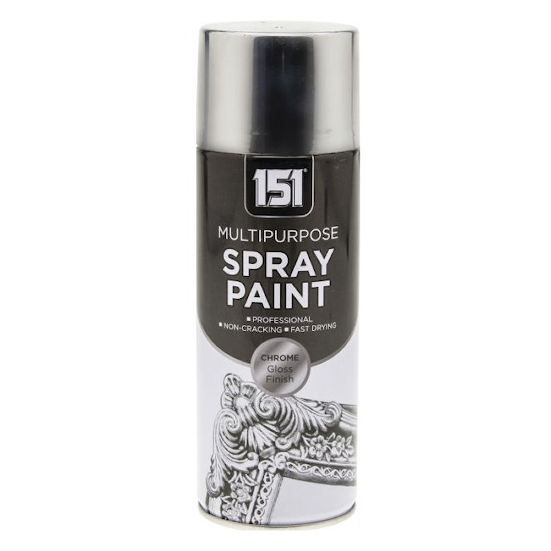 151 Multi Purpose Chrome Colour Gloss Spray Paint 400ml TAR029