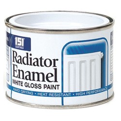 151 Radiator Enamel White Gloss Paint 180ml DY023A