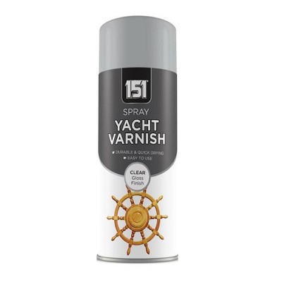 151 Clear Yacht  Wood Varnish Spray Paint 250ml TAR035 - test product do not purchase