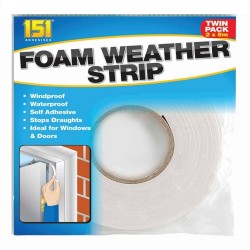 151 Foam Weather Self Adhesive Draught Excluder 10m 1084