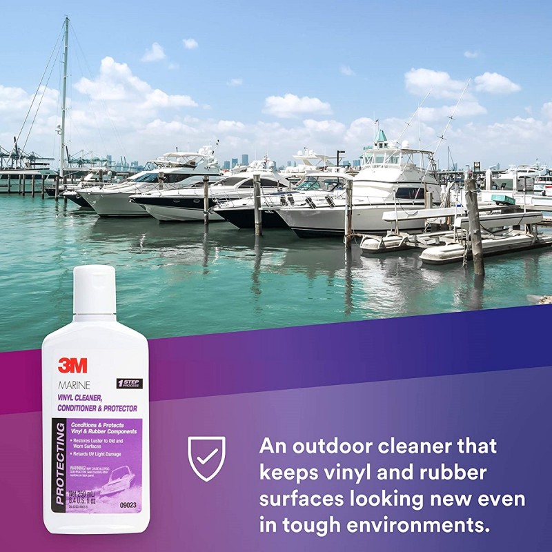 3M Marine Vinyl and Rubber Cleaner Conditioner Protector 09023