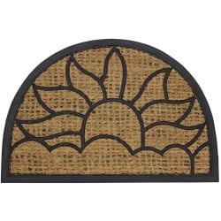 Alba Half Moon Tuffscrape Doormat Coir and Rubber Door Mat C 02429