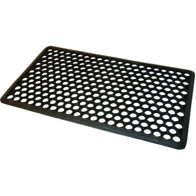 JVL Honeycomb Rubber Doormat Outdoor Scraper Door Mat - 01153 