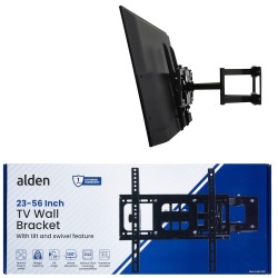 Alden 23 to 56 Inch Swivel TV and Computer VESA Mount Wall Bracket 01000
