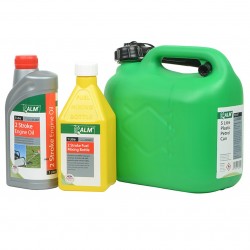 ALM 2 Stroke Fuel Petrol Can Oil and Mixing Bottle Starter Kit TS002