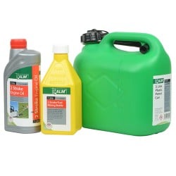 ALM 2 Stroke Fuel Petrol Can Oil and Mixing Bottle Starter Kit TS002