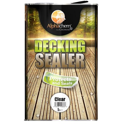 Alpha Chem Cromar Wood Decking Sealer Protect Seal Clear 5 Litre LDS-5