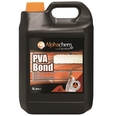 Alpha Chem PVA Bond 5 Litre Sealer Adhesive Additive X3PVA5