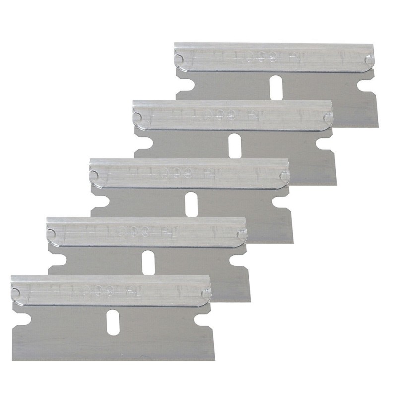 American Line Single Edge Razor Blades 5pk Glass Window Scraper