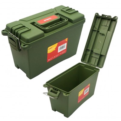 Amtech Lockable Toolbox Hinged Storage Container Tool Ammo Box N0155
