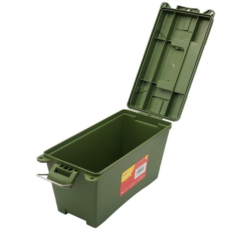 Amtech Lockable Toolbox Hinged Storage Container Tool Box N0155