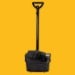 Amtech Heavy-Duty Broom and Long Handle Tilt Wheeled Dustpan Set U8005