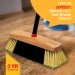Amtech Soft 350mm 14" Broom Head and handle U8017