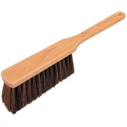 Amtech Premium Long Wooden Handle Soft Bristle Hand Brush U8040