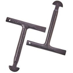 Amtech T Handle 125mm D-Type Manhole Cover Lifting Key Pair C3185