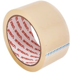Amtech Packaging Packing Tape 50mm 50m Clear W8225