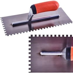 Amtech Soft Grip Tile and Floor Adhesive Trowel 6mm Square Teeth G1611