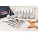 Bahco 9629 Series Flat 15pc Wood Drill Bit Set In Tool Pouch 9529SET15