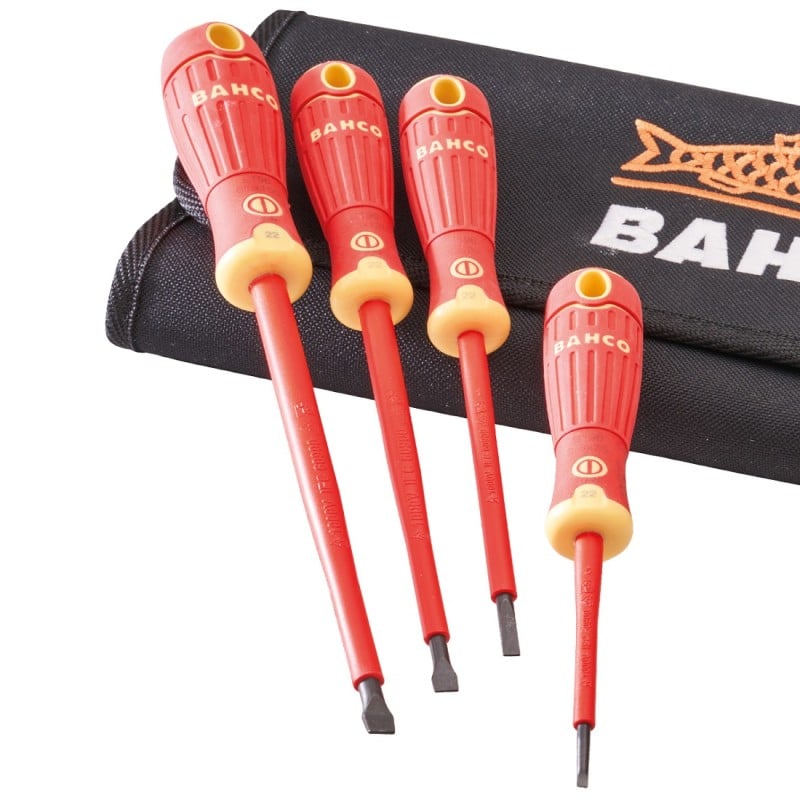 Bahco B220.017 VDE Insulated 7pc Screwdriver set in Tool Roll XMS23VDE7